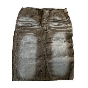 brown velvet whimsical vintage skirt